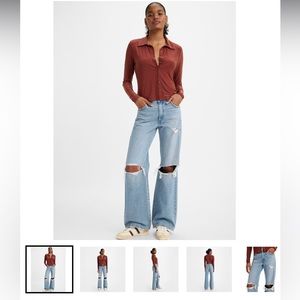 Levi Premium High Loose Baggy Bootcut